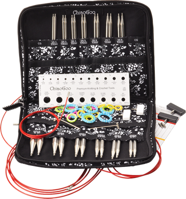 ChiaoGoo - 4 TWIST Interchangeable Needle Set Red Lace Complete US 2- –  Accessories Unlimited