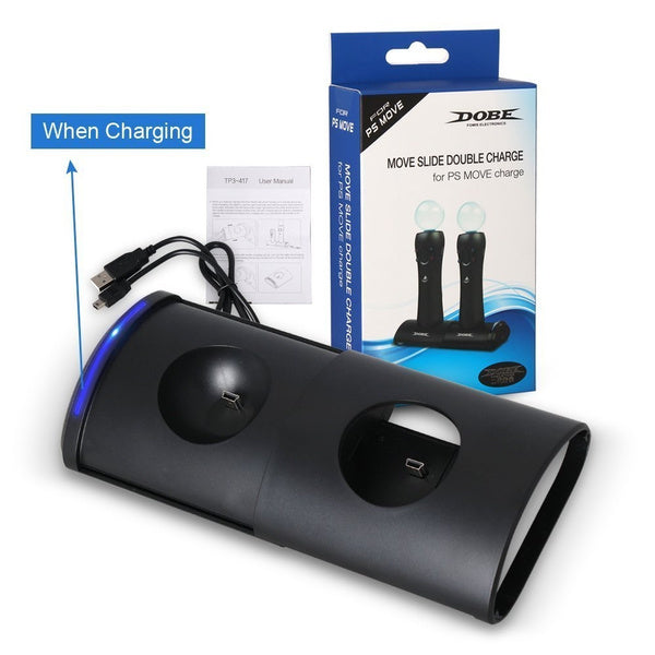 DOBE PS3 / PS4 Move Charging Charger, Playstation Move Slide Double Ch –  GAMES FOR ALL