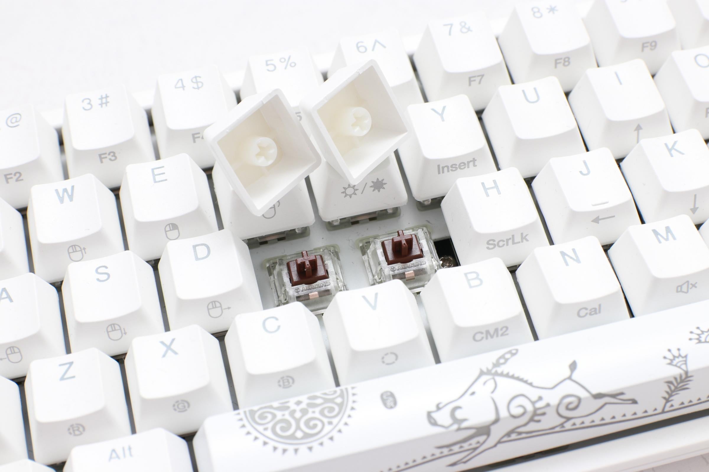 Ducky One 2 Sf Rgb Pure White Rgb Led 65 Double Shot Pbt Mechanical K Games For All