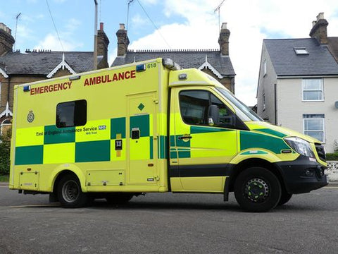 Ambulance outside house