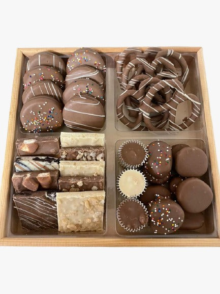 Chocolate Sectional Wood Tray Classic