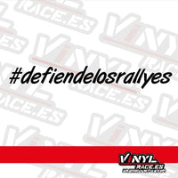 Pegatina DefiendeLosRallyes-Stickers / Pegatinas-VinylRace.es