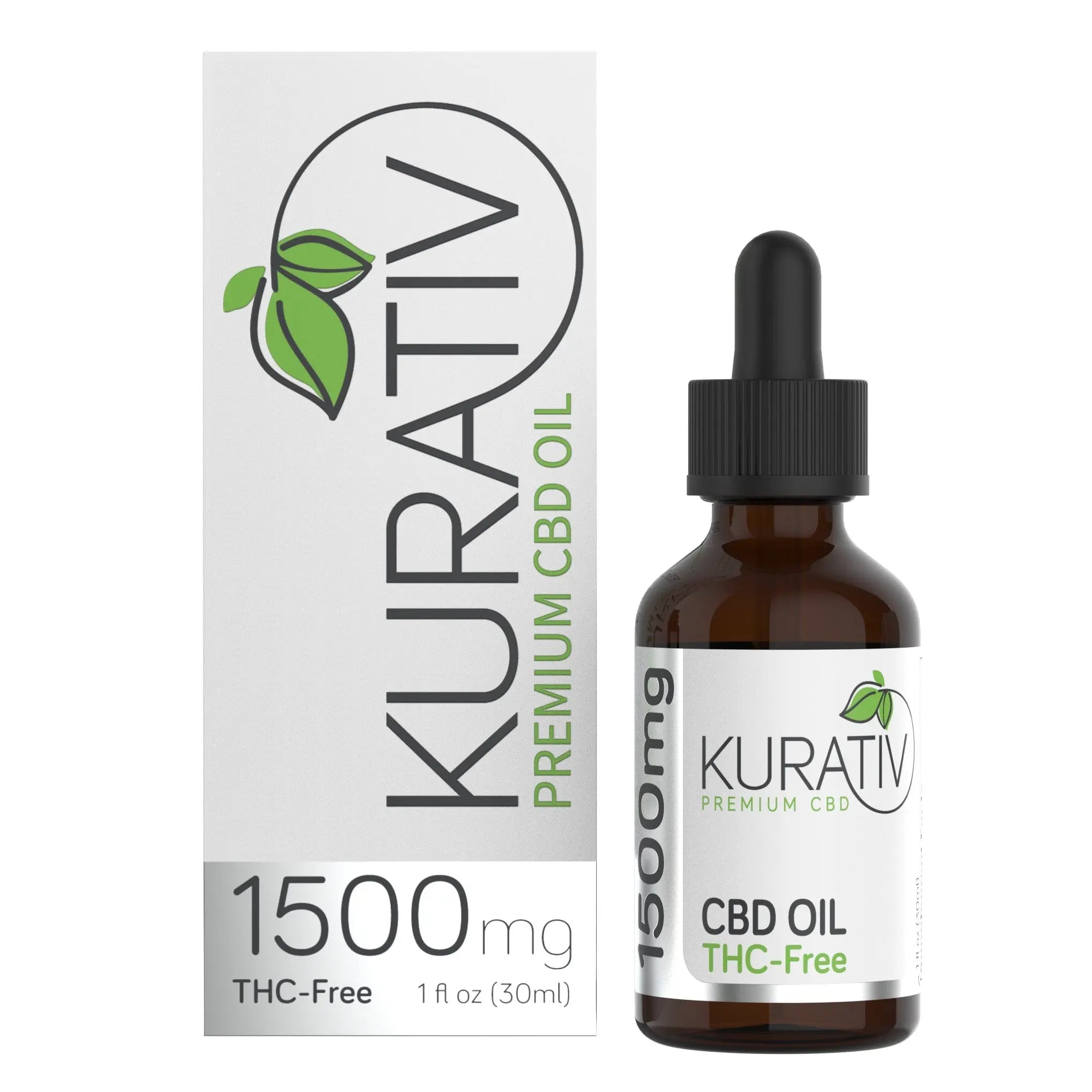 THC-Free CBD Oil 1500mg - Kurativ Holdings product image