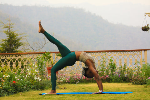 woman in backbend