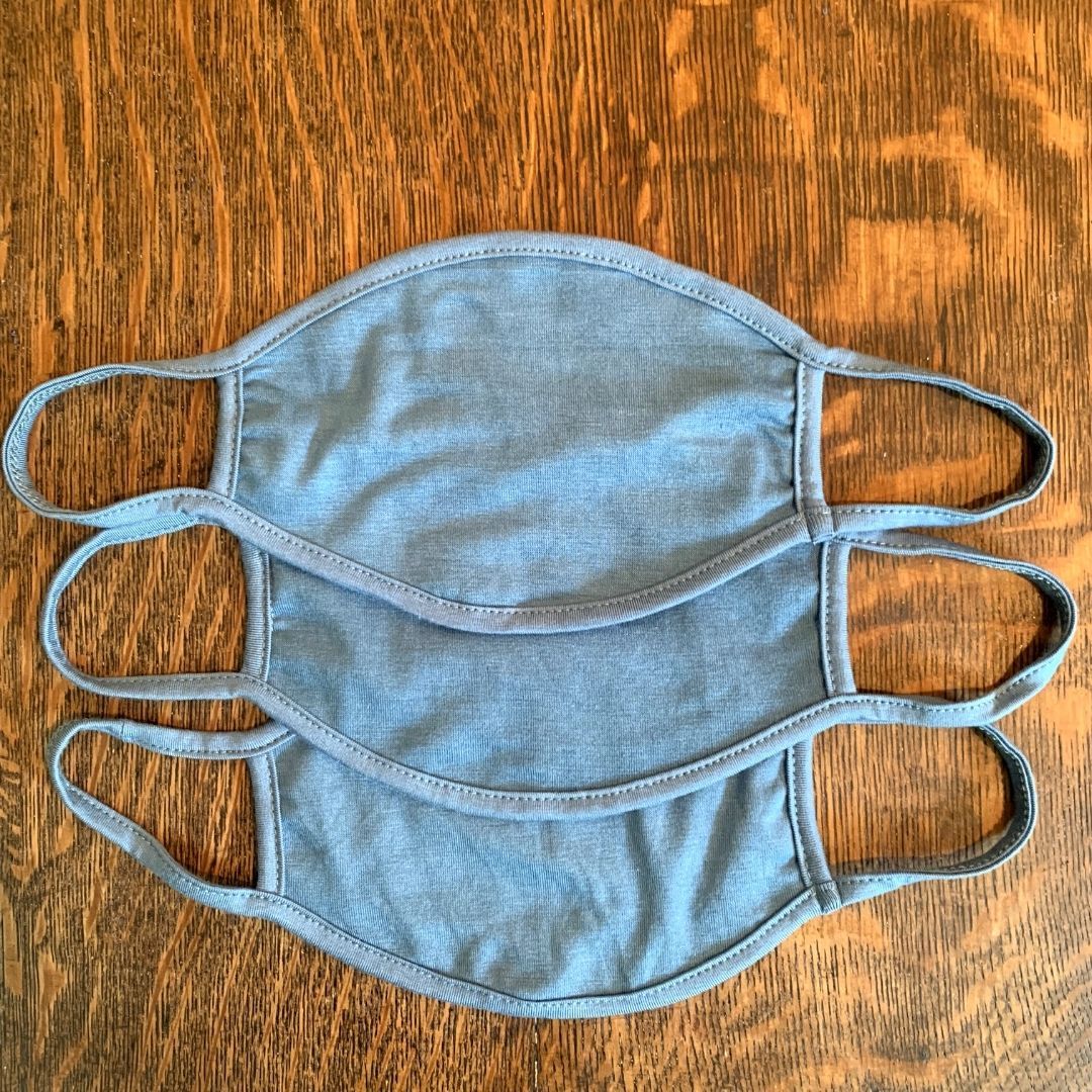 3-Pack Blue Face Masks | Yoga Society | Reviews on Judge.me