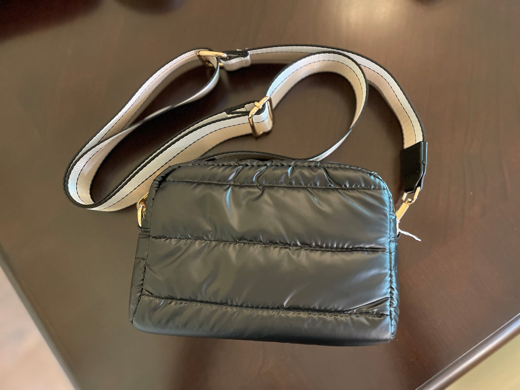 Think Royln Diva Double Zip White Patent Purse Bag Handbag 2