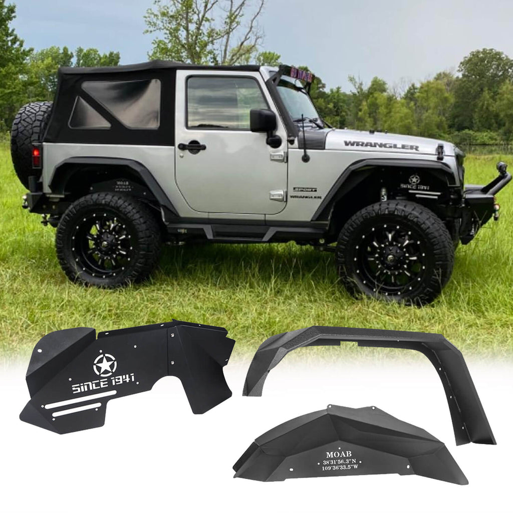 Jeep JK Fender Flares & Inner Fender Liners for 2007-2018 Jeep Wrangler JK  - ultralisk 4x4 – Ultralisk 4x4