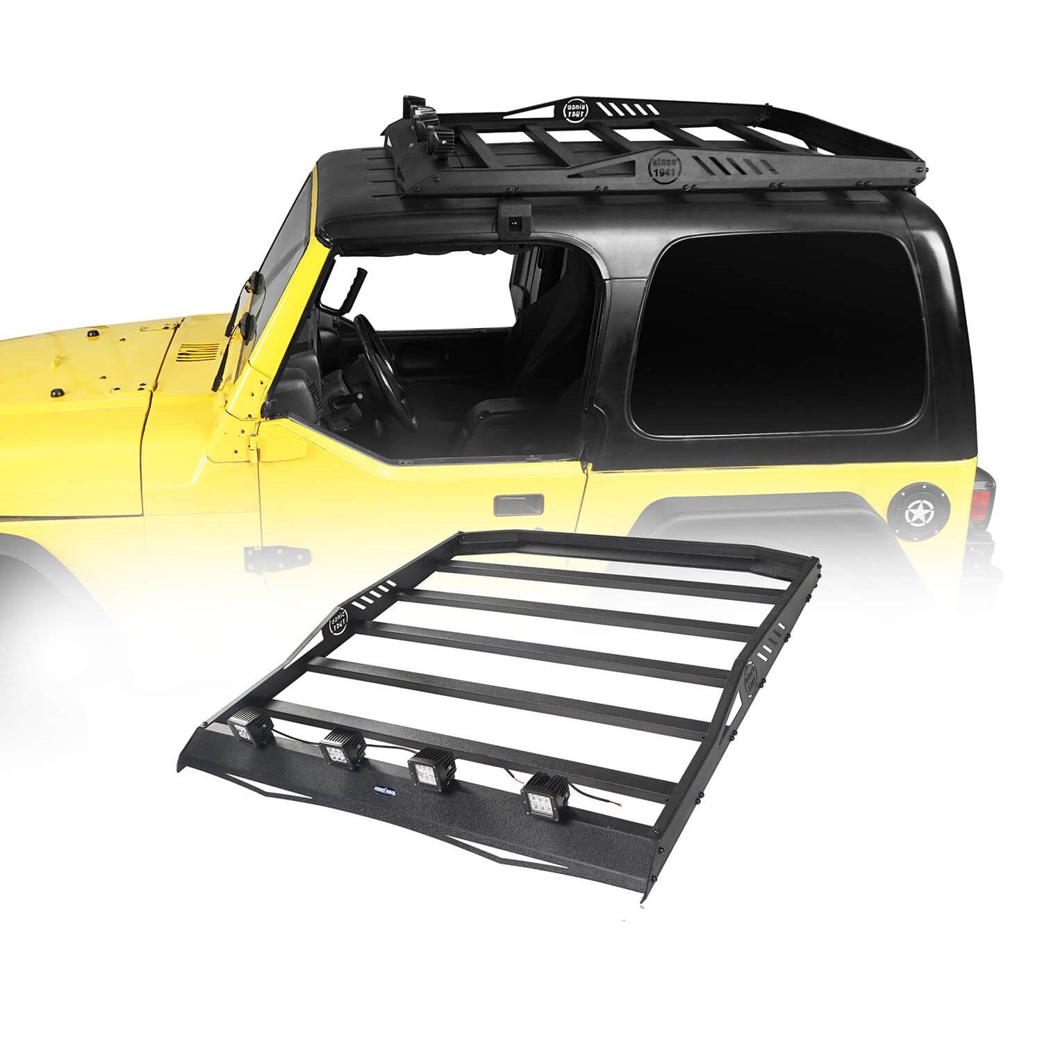 Roof Rack Luggage Carrier Rack Backbone System for 1997-2006 Jeep Wrangler  TJ – Ultralisk 4x4