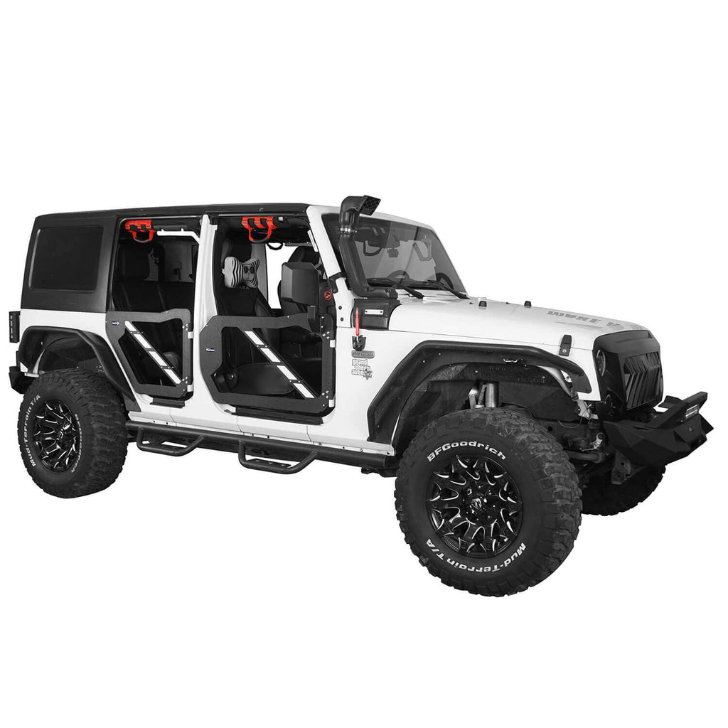 Jeep JK Trail Doors Half Doors w/Mirrors for 2007-2018 Jeep Wrangler JK  4-Door - Ultralisk 4x4