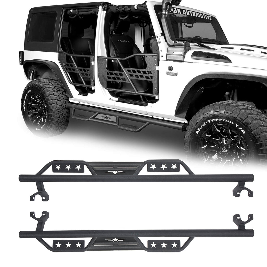 Jeep JK 4-Door Drop Steps Side Steps Drop Nerf Bars for 2007-2018 Jeep  Wrangler JK - ultralisk 4x4 – Ultralisk 4x4