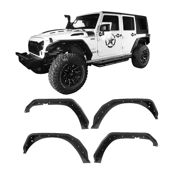 Jeep JK Tubular Fender Flares for Jeep Wrangler JK 2007-2018 - Ultralisk 4x4