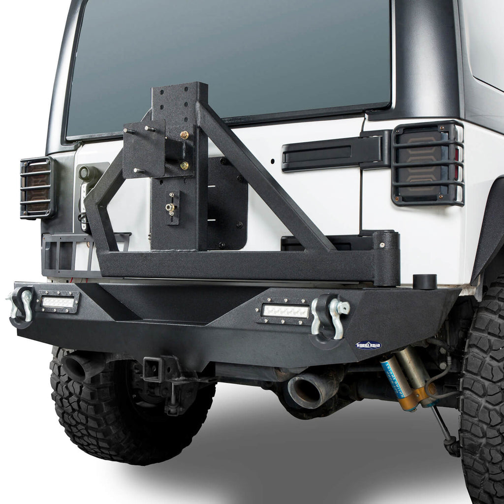 Jeep JK Rear Bumper w/Tire Carrier for 2007-2018 Jeep Wrangler JK -  Ultralisk 4x4