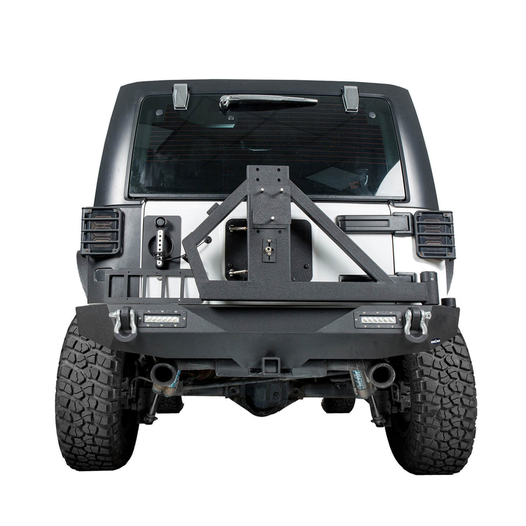 Jeep JK Rear Bumper w/Tire Carrier for 2007-2018 Jeep Wrangler JK -  Ultralisk 4x4