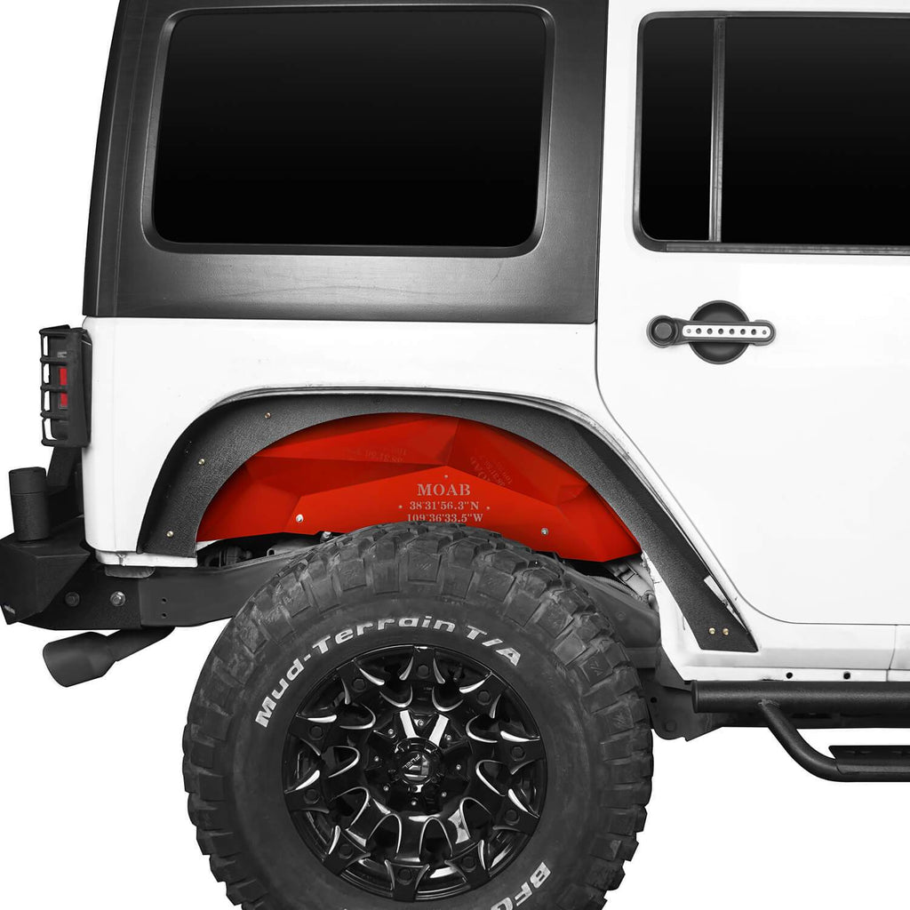 Jeep JK Vivid Red Rear Inner Fender Liners for 2007-2018 Jeep Wrangler JK -  Ultralisk4x4 – Ultralisk 4x4