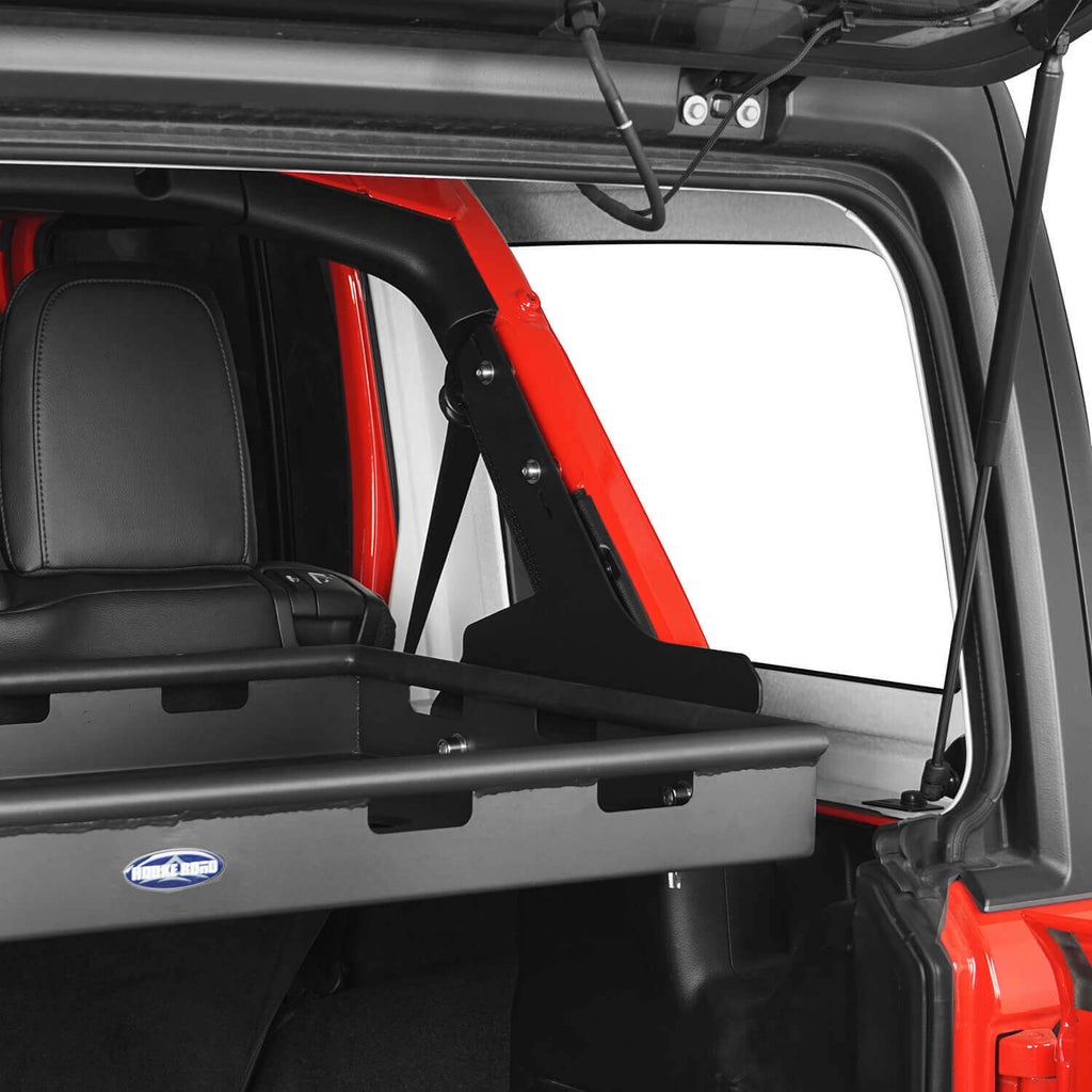 Interior Cargo Rack for 2018-2023 Jeep Wrangler JL Unlimited 4-Door Hardtop  & Sky One-Touch Power Top - Ultralisk 4x4