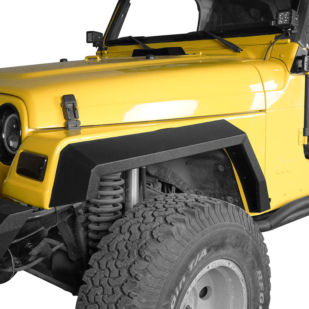 New Arrival Front & Rear Flat Fender Flares for 1997-2006 Jeep Wrangler TJ  Motors Auto Parts & Accessories HE1488007