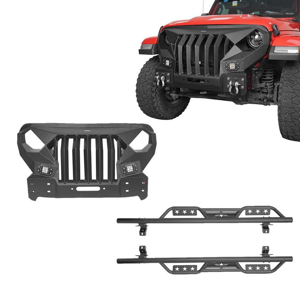 Jeep JL Mad Max Front Bumper & Side Steps for 2018-2023 Jeep Wrangler JL –  Ultralisk 4x4