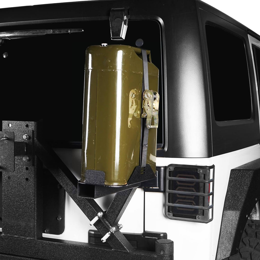 Jerry Can Mount Spare Tire Jerry Can Holder for 1997-2018 Jeep Wrangler JK  & Jeep Wrangler TJ – Ultralisk 4x4