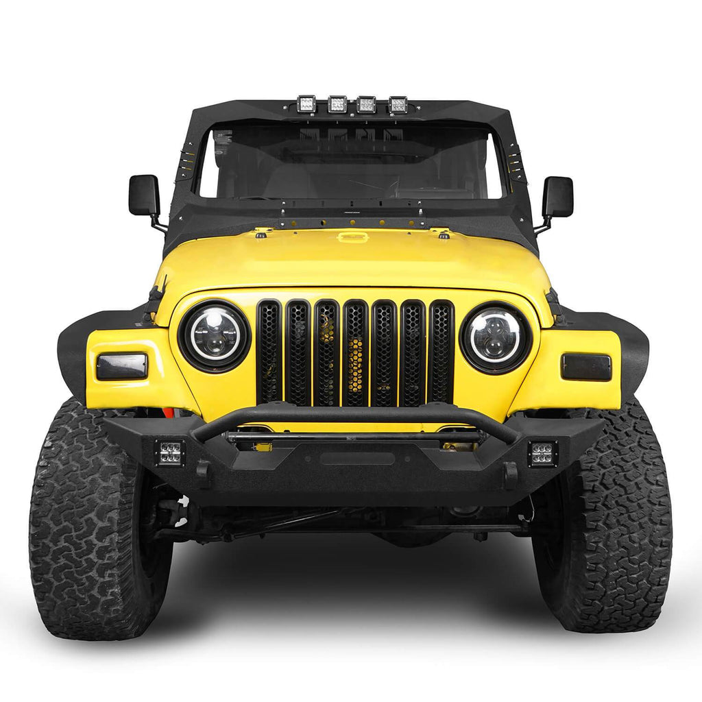 Jeep TJ Windshield Frame Cover w/ Lights for 1997-2006 Jeep Wrangler TJ –  Ultralisk 4x4