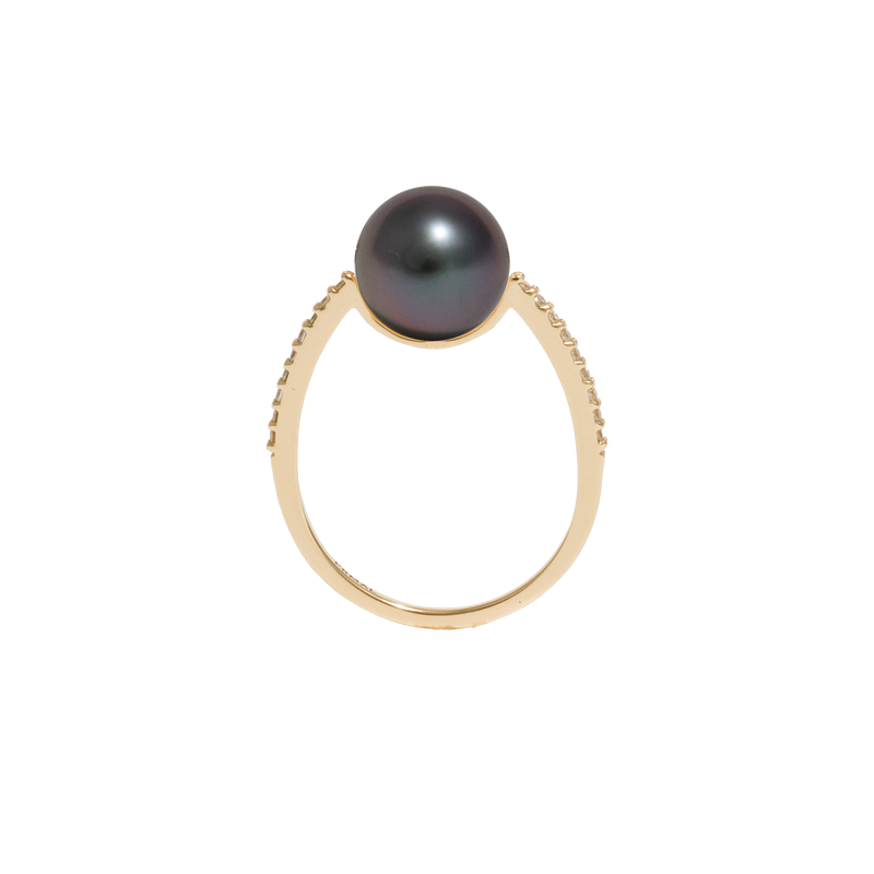 Black Pearl Oval Ring