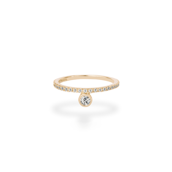 Floating Bezel Diamond Ring - PRMAL