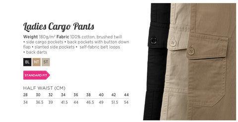 Ladies Cargo Pants