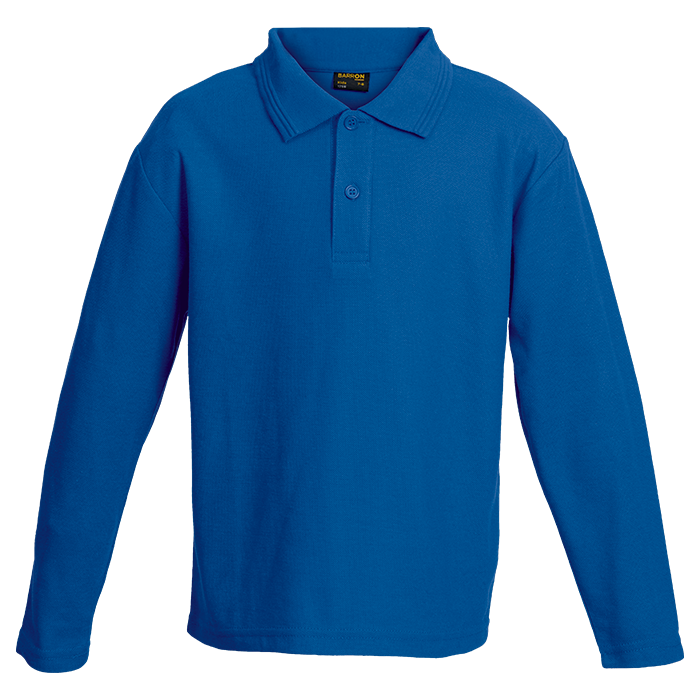 Barron Kiddies 175g Pique Knit Long Sleeve Golfer|usbandmore – USB & MORE