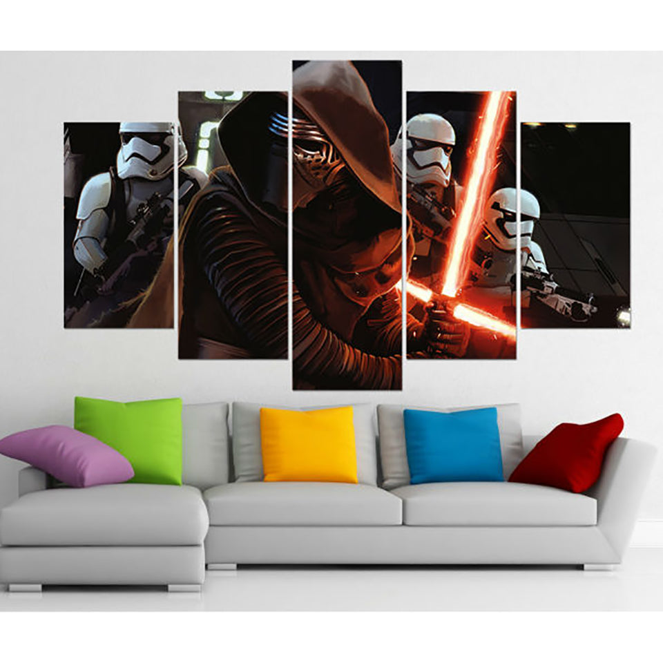 Modern 5 Piece Canvas Art Star Wars for Sale ZYIN