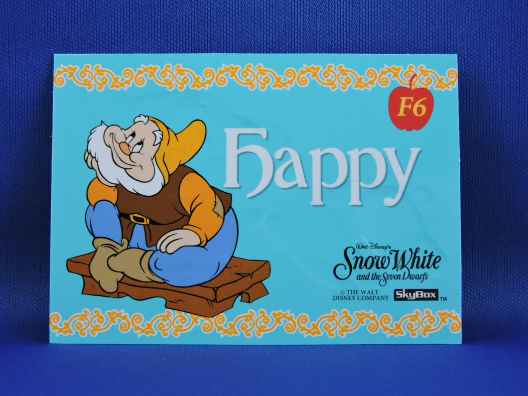 Skybox Walt Disney 1994 Snow White And The Seven Dwarfs F6 Hap Sold Outright 