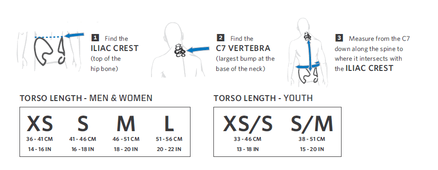 gregory backpack sizing