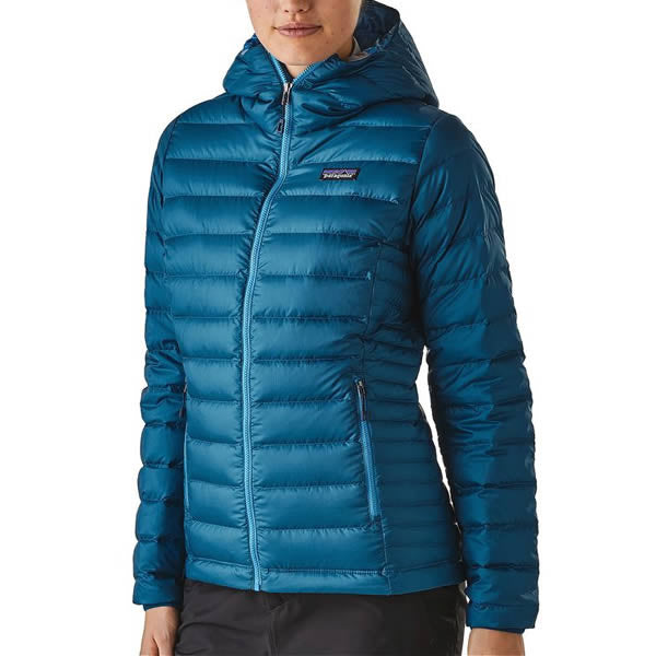 patagonia women's down sweater hoody navy