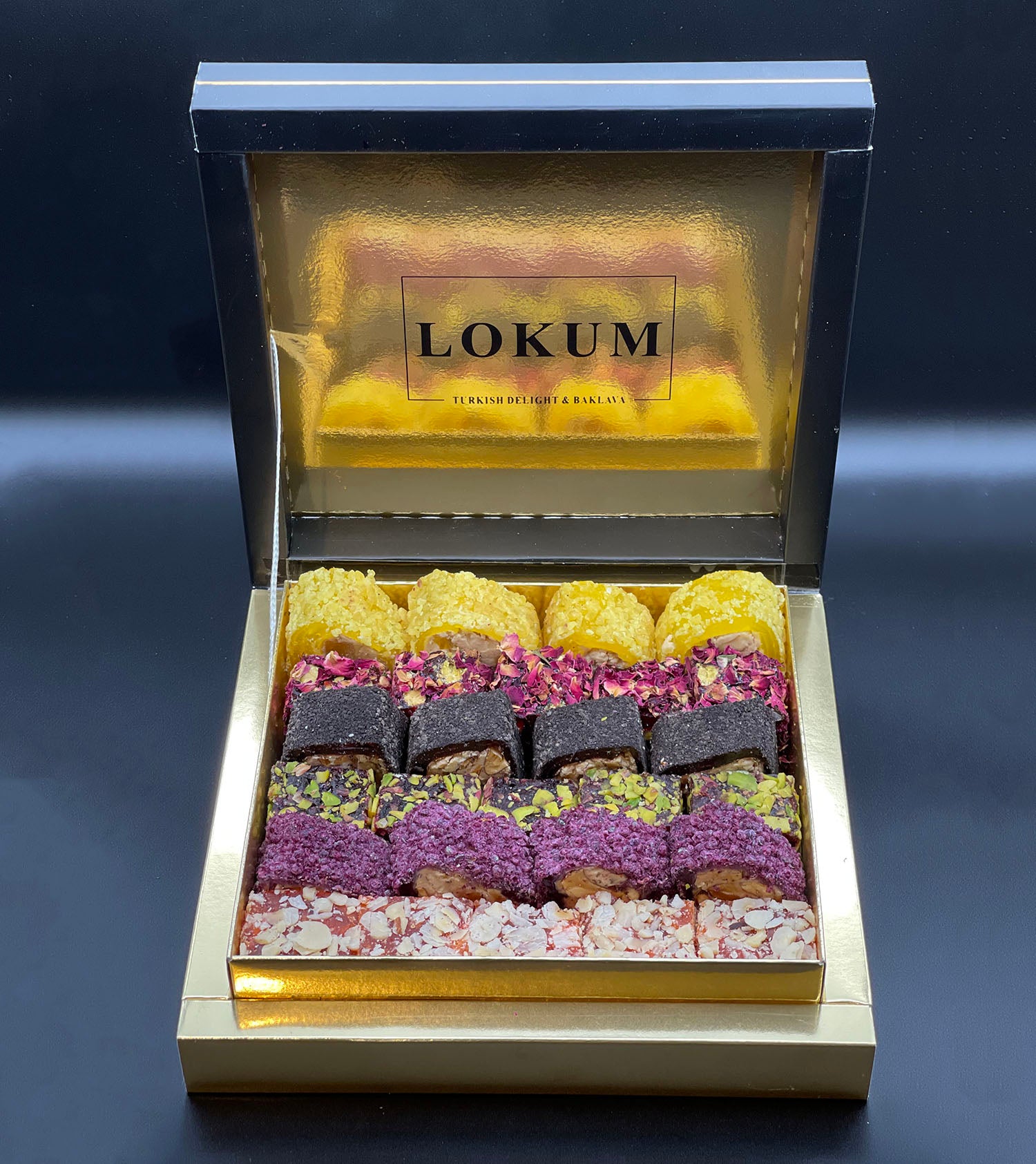 Variety of Turkish Delight Rolls Gift Box
