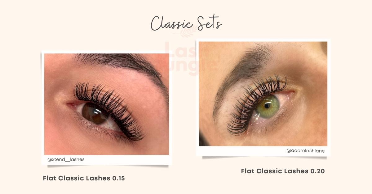 Classic eyelash extension sets