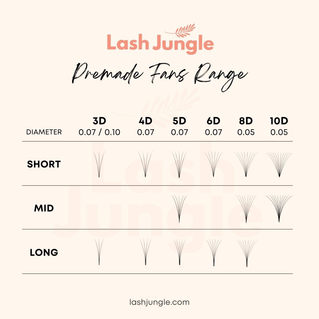 Lash Jungle Premade Fans Collection