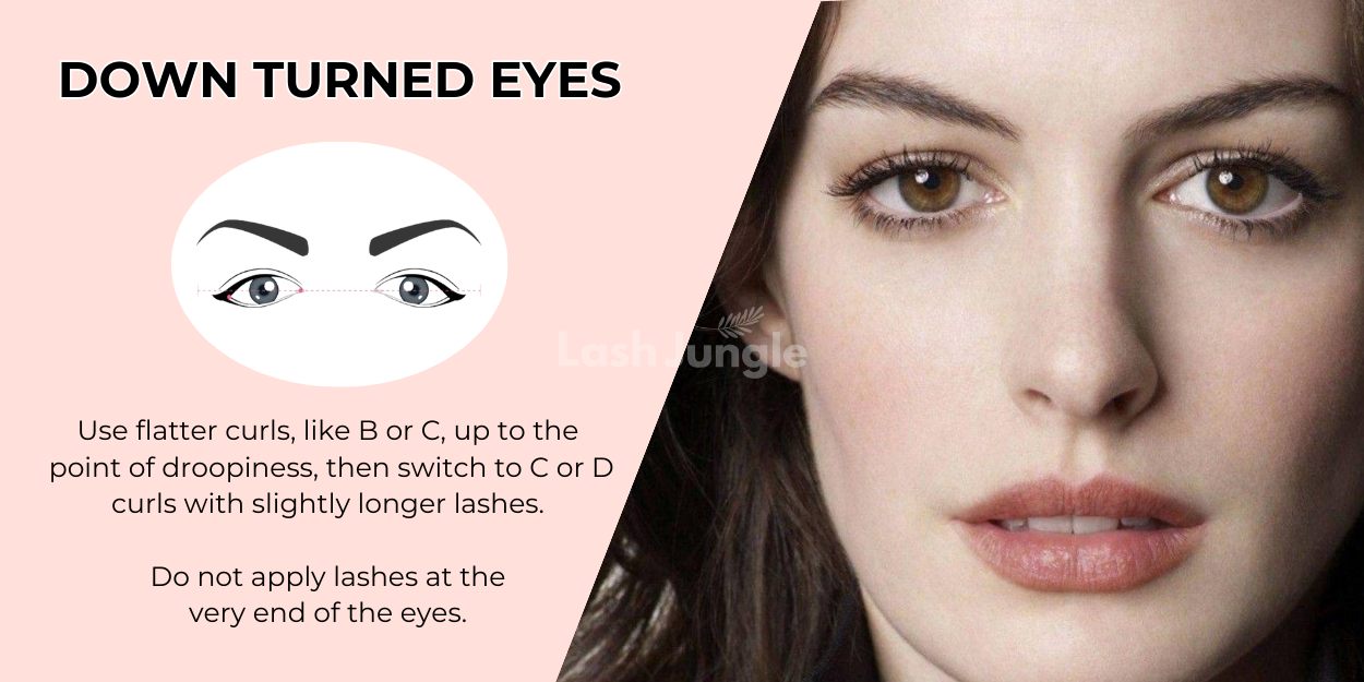 Lash Styling Blog, Down Turned Eyes