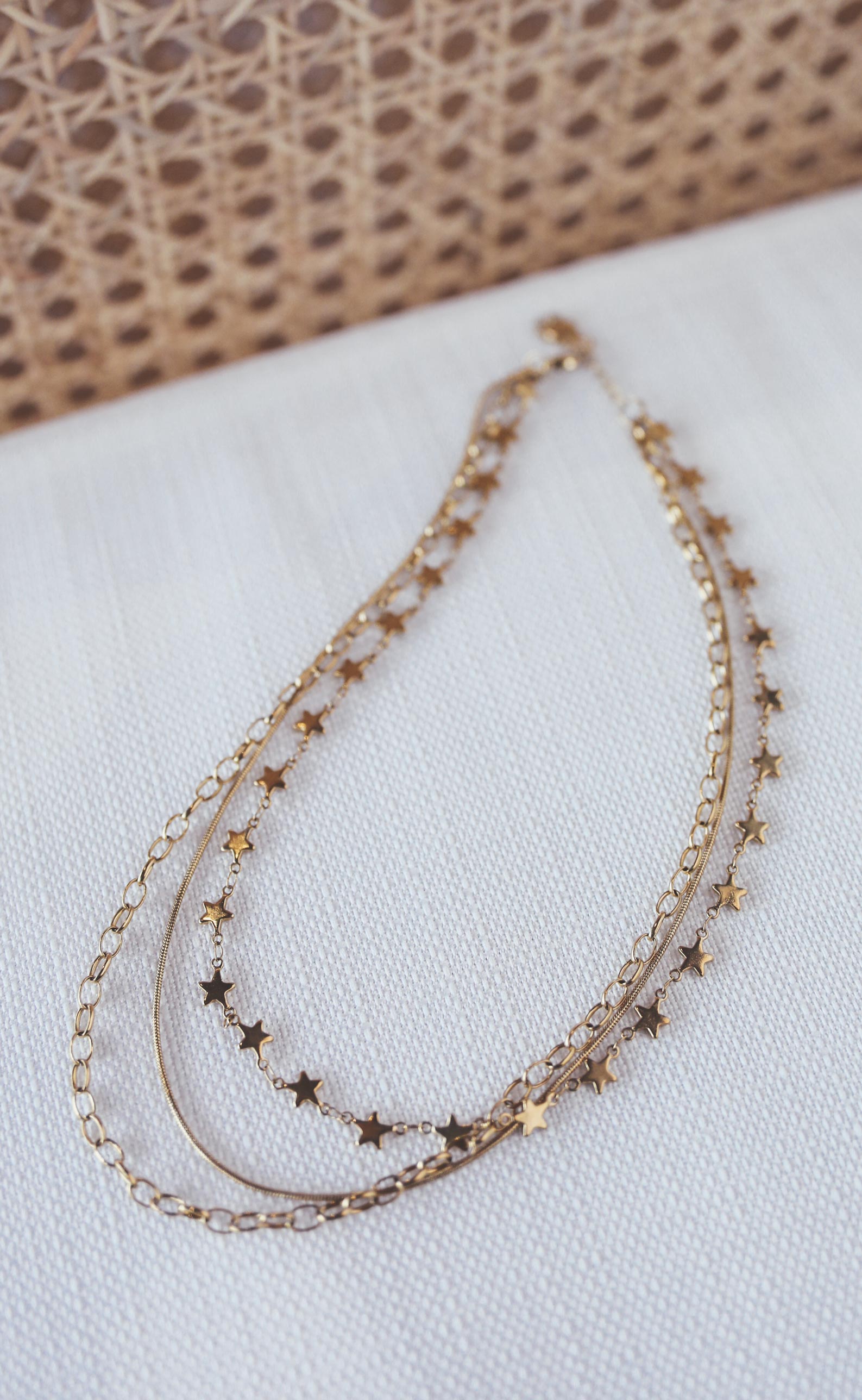 bracha: cosmos star layered necklace