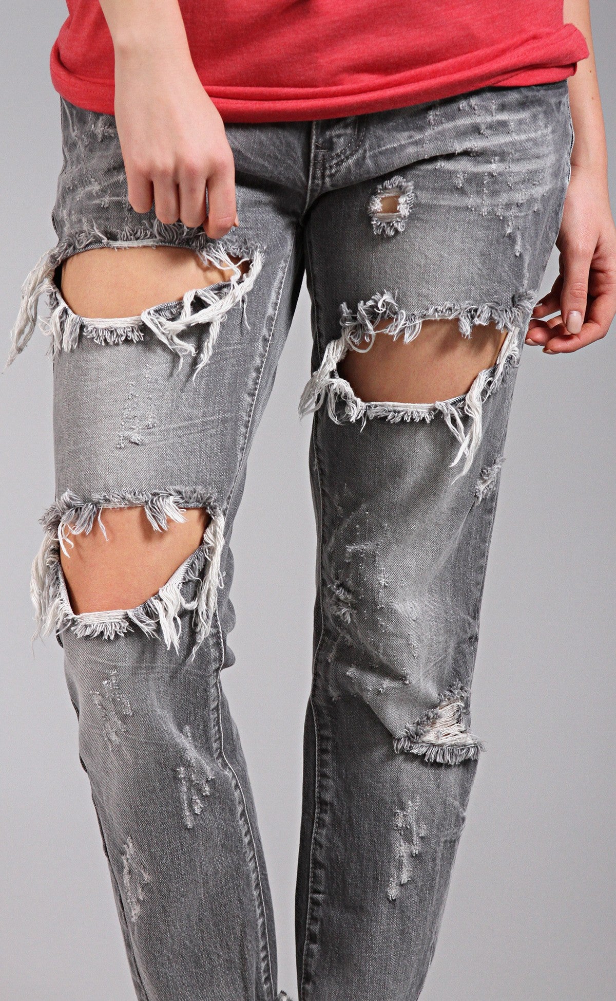 one teaspoon: freebird jeans - grey chalk – ShopRiffraff.com