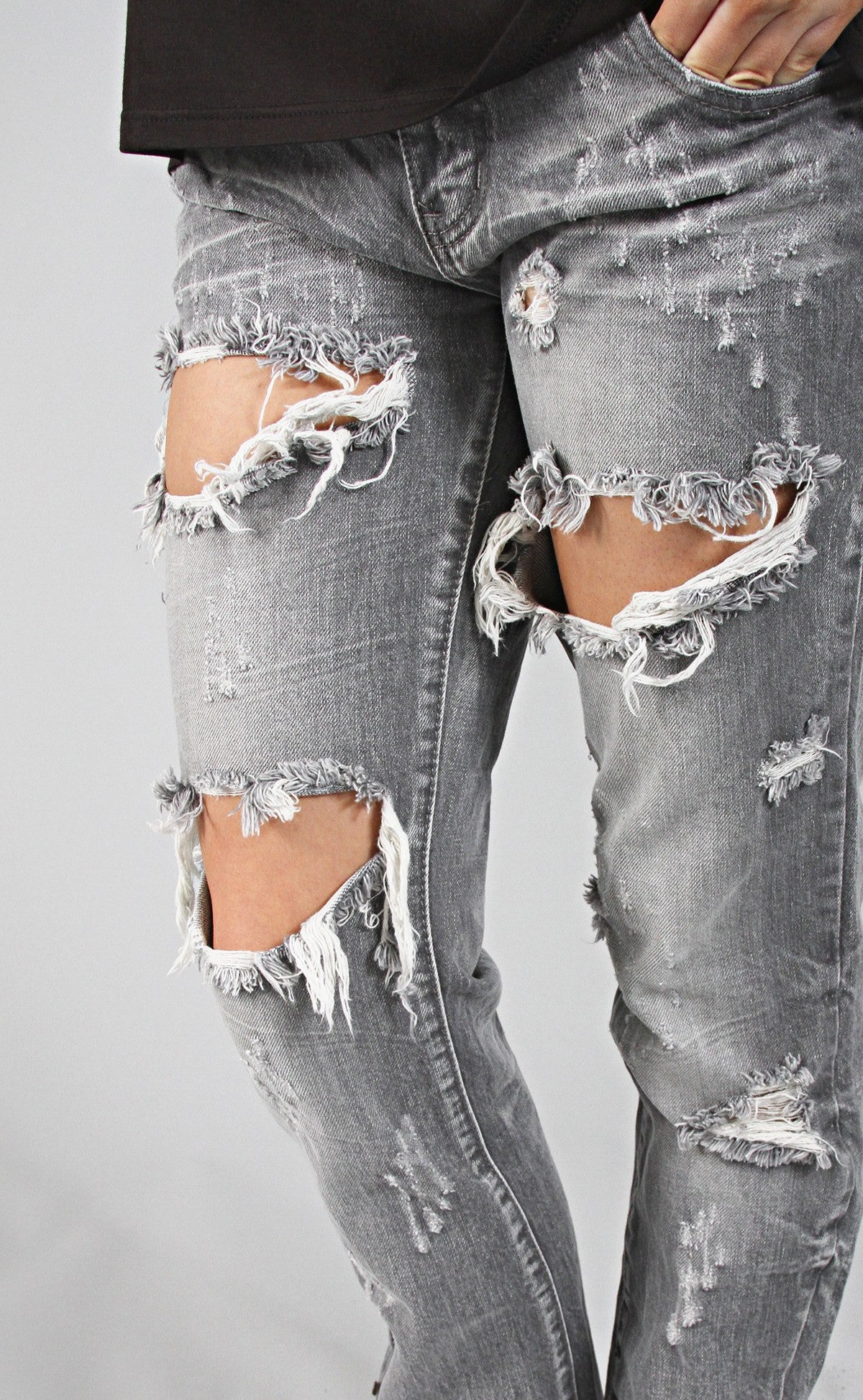 one teaspoon: freebird jeans - grey chalk – ShopRiffraff.com