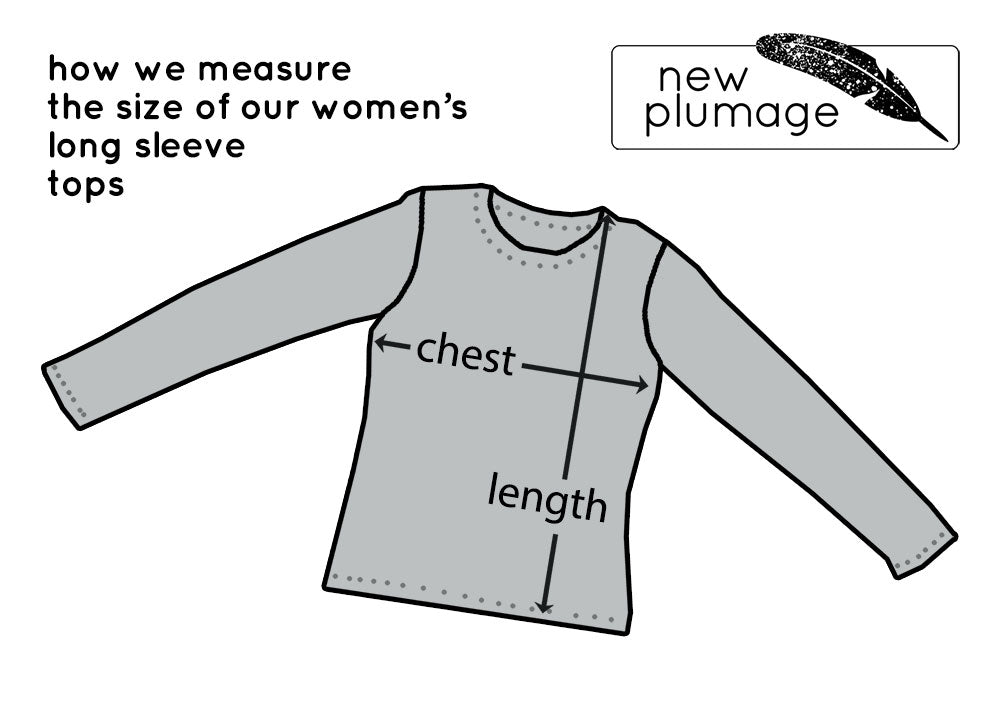 How we measure women's long sleeve tops
