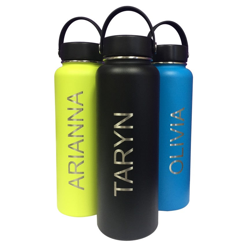 engraved water bottle hydro flask