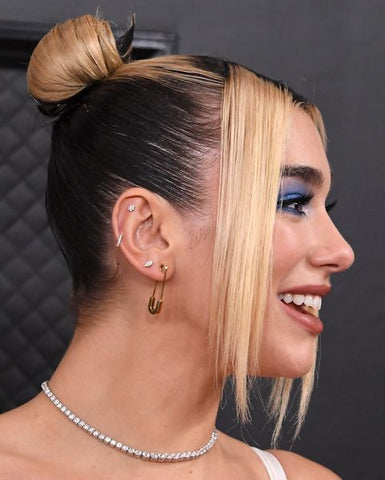 dua lipa ear piercings