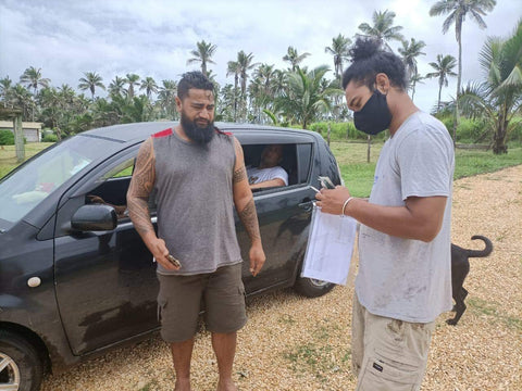 SPAW distributing supplies in Tonga