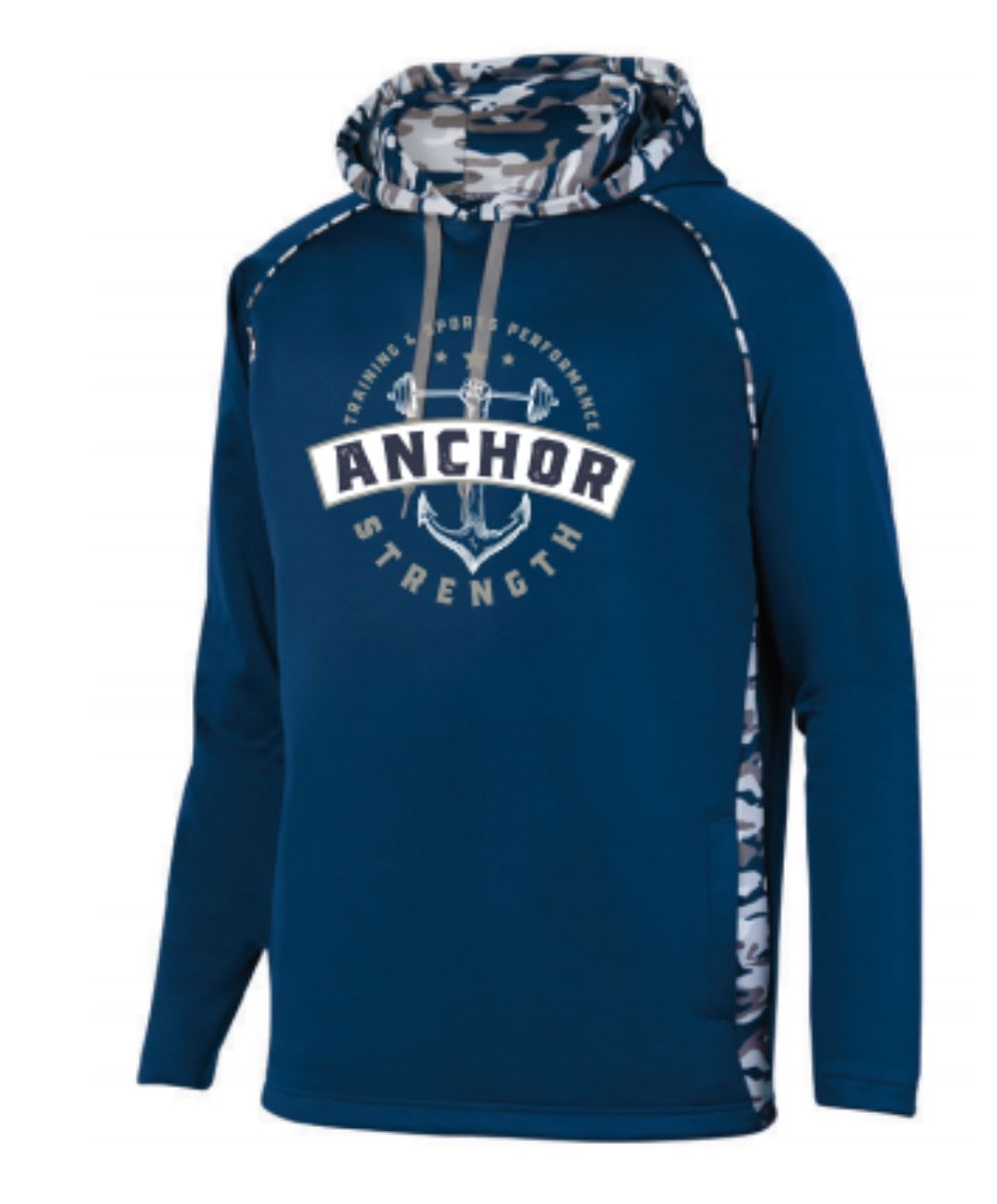 Camo Hoodie Pullover Sweatshirt - Anchor Strength Training product image