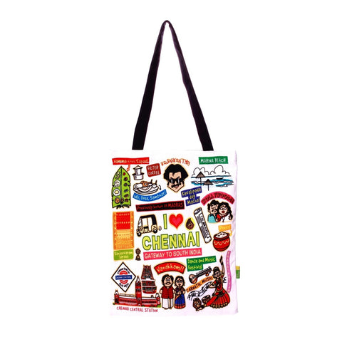 Small cotton shopping bag with short handles | IGRO