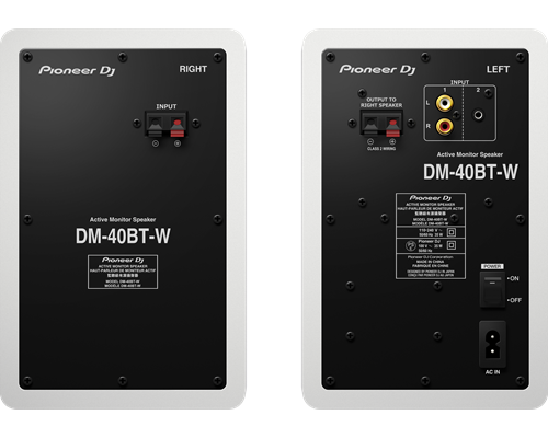 Injusto escalada siguiente Pioneer DM-40DBT, 2-way 21W active desktop monitor speakers (1 active, –  House-Front