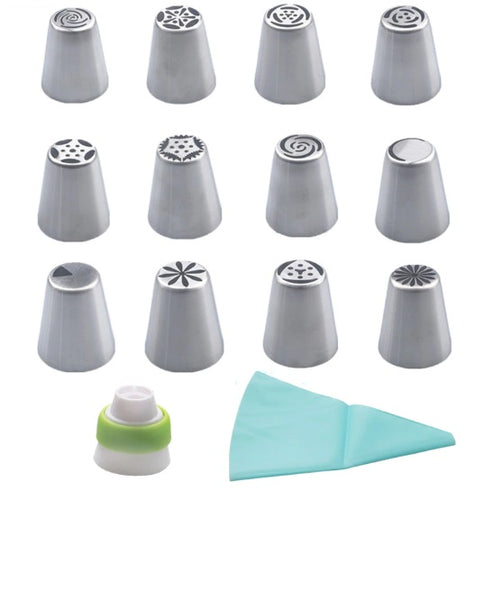 13 pcs Russian Nozzle piping tip set – Perfectpartiesnz