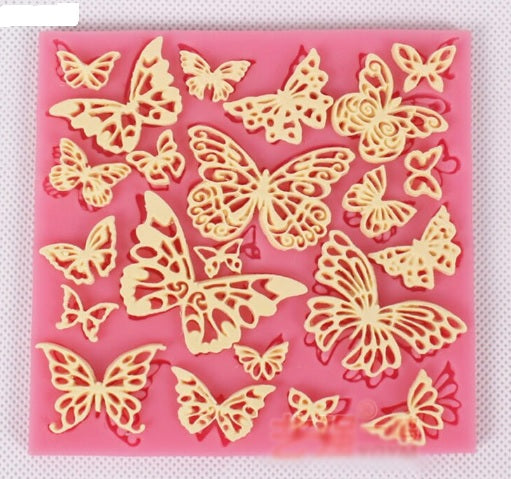Butterfly cake lace mat