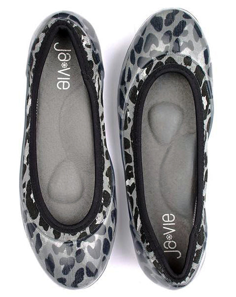 grey animal print shoes