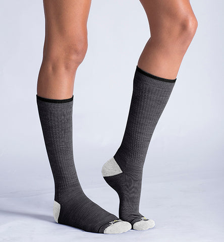 ja-vie Merino Wool Relaxed Fit Socks, Classic Dark Grey