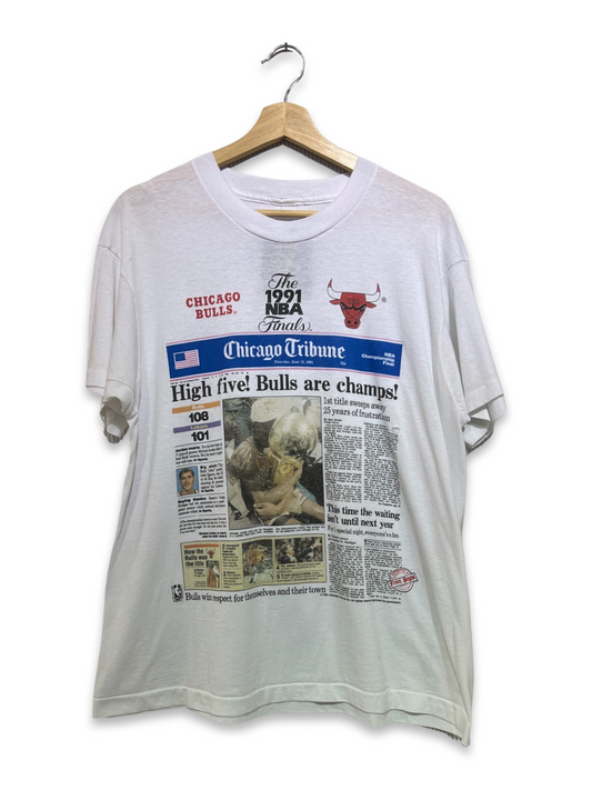 1991 chicago bulls t shirt